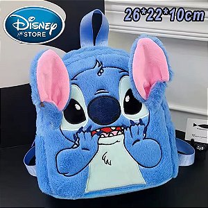 Mini Mochila de Costas Pelúcia - Stitch