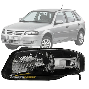 FAROL MASCARA NEGRA GOL POWER G4 2005 A 2014 LADO ESQUERDO