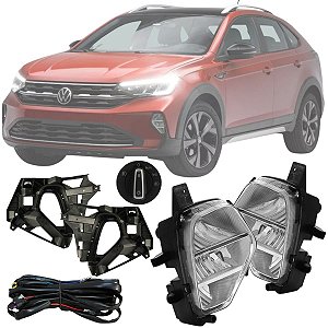 KIT FAROL MILHA NIVUS 2020 C/ MOLDURA E BOTÃO MOD. ORIGINAL