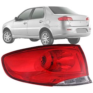 LANTERNA TRASEIRA SIENA G4 2008 A 2011 BICOLOR LADO ESQUERDO