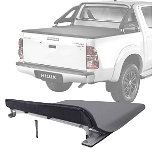 CAPOTA MARITIMA HILUX CABINE DUPLA 2005 A 2015 COM SANTO ANTÔNIO