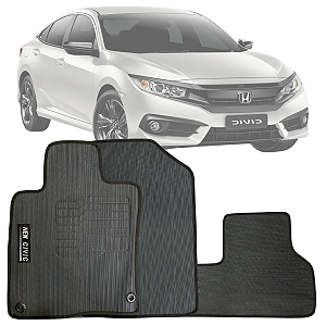 JOGO DE TAPETE BORRACHA PVC HONDA CIVIC 2017 A 2022 LAVÁVEL