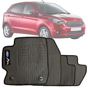 JOGO DE TAPETE BORRACHA FORD KA HATCH LAVÁVEL IMPERMEAVEL