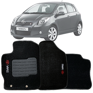 JOGO DE TAPETE CARPETE SOFT YARIS 2005 A 2011 LUXO