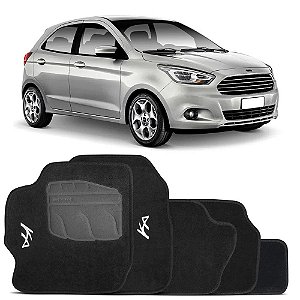 JOGO DE TAPETE CARPETE SOFT NOVO FORD KA 2015 A 2023 LUXO