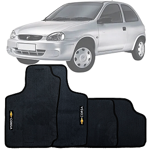 JOGO TAPETE BORRACHA CORSA HATCH/SEDAN 1994 A 2004 LAVAVEL