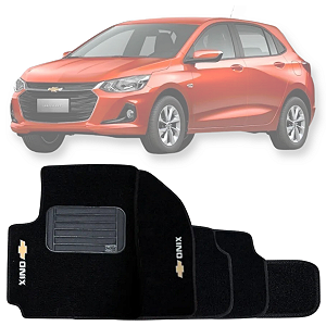 JOGO DE TAPETE CARPETE SOFT NOVO ONIX HATCH 2020 A 2023 LUXO