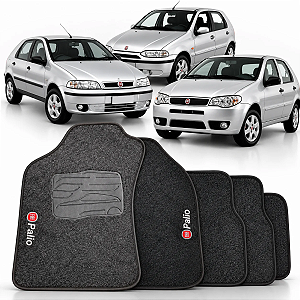 JOGO DE TAPETE CARPETE SOFT FIAT PALIO 1996 A 2013 LUXO