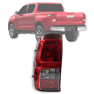 LANTERNA TRASEIRA HILUX 2016 A 2018 BICOLOR LADO ESQUERDO
