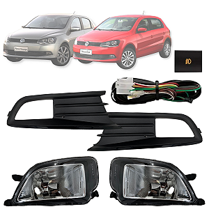 KIT FAROL DE MILHA NEBLINA GOL G6 2013/2016 BOT MOD ORIGINAL