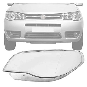 LENTE LISA ACRILICO FAROL FIAT PALIO 2004/2006 LADO ESQUERDO