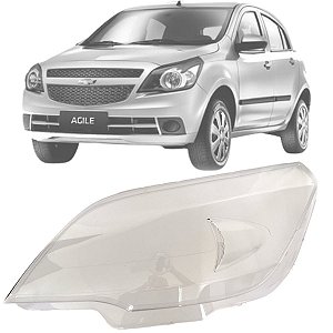 LENTE FAROL AGILE E MONTANA 2009/2013 LADO ESQUERDO