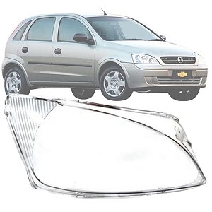 LENTE FAROL CORSA 2003/2012 PISCA LISO LADO DIREITO