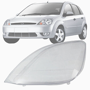 LENTE DO FAROL FORD FIESTA 2003/2007 LADO ESQUERDO