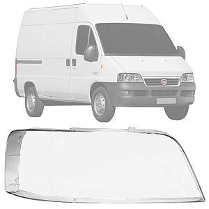LENTE DO FAROL PRINCIPAL DUCATO 2005/2016 LADO DIREITO