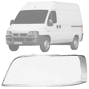 LENTE DO FAROL PRINCIPAL DUCATO 2005/2016 LADO ESQUERDO