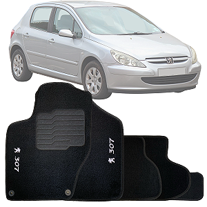 JOGO DE TAPETE CARPETE SOFT PEUGEOT 307 2002/2012 LUXO
