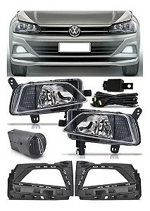 KIT FAROL DE MILHA NEBLINA VW POLO E VIRTUS 2018 EM DIANTE