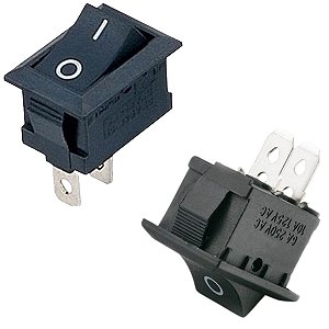 KIT 10 BOTÕES CHAVE TIC TAC RETANGULAR 10A LIGA E DESLIGA
