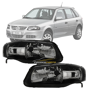 PAR FAROL GOL G4 2006 A 2014 MASCARA NEGRA GOL POWER
