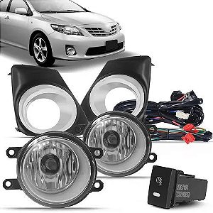 KIT FAROL MILHA NEBLINA COMPLETO COROLLA 2012 A 2014