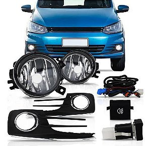 KIT FAROL DE MILHA FOX 2015 A 2017 COM BOTÃO MODELO ORIGINAL