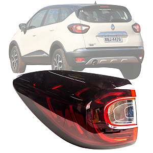 LANTERNA TRASEIRA CAPTUR 2017 Á 2021 CANTO LED LADO ESQUERDO