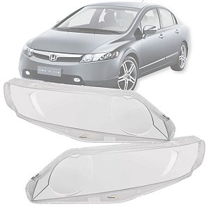 PAR LENTE DE FAROL HONDA CIVIC 2006 A 2011