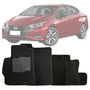 JOGO DE TAPETE CARPETE NISSAN VERSA 2011 A 2014