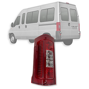 LANTERNA TRASEIRA DUCATO 2005 Á 2017 CRISTAL LADO ESQUERDO