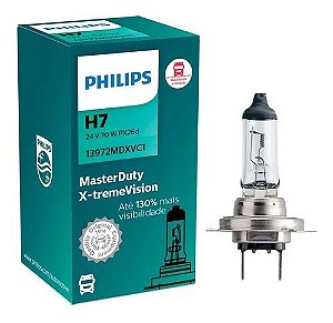 Lampada Philips Caminhão H7 24v 70w Masterduty X-tremevision