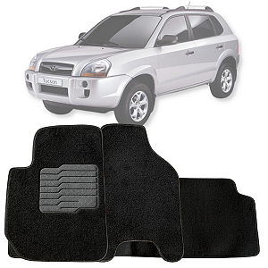 JOGO DE TAPETE CARPETE HYUNDAI TUCSON 2005 A 2016 03 PEÇAS