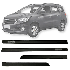 Friso Lateral Spin Chevrolet 2012 A 2020 Gm Cinza Grafite