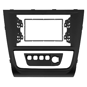 MOLDURA PAINEL ABS 2 DIN GOL VOYAGE SAVEIRO G6  PRETO 7"