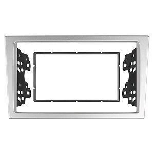 MOLDURA PAINEL 2 DIN CORSA MONTANA VECTRA PRATA 7 POLEGADAS