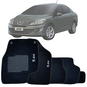 TAPETE SOFT PEUGEOT 408  2010 EM DIANTE CARPETE 05 PEÇAS