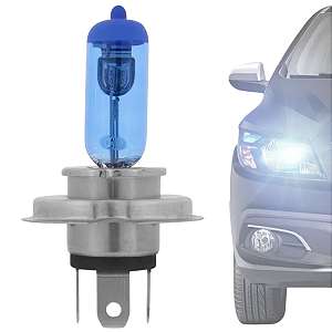 LAMPADA SUPER BRANCA EFEITO XENON H4 4200K 12V 60/55W