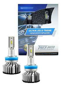 Kit ultra LED x-treme H1 6200K 9800 lumens dobro de luz