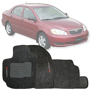 JOGO DE TAPETE CARPETE COROLLA 2003 A 2008 GRAFITE