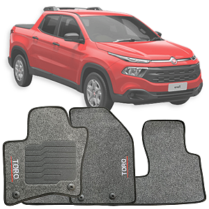 JOGO DE TAPETE SOFT CARPETE TORO 2016 A 2020 GRAFITE 3PÇS