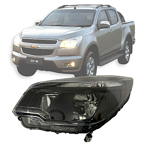 FAROL PRINCIPAL MASCARA NEGRA S10 LT 2012/2016 ESQUERDO