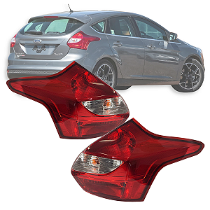 PAR LANTERNA TRASEIRA FORD FOCUS 2014 Á 2015 HATCH