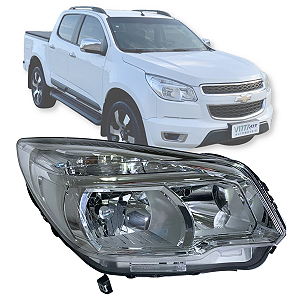 FAROL DIANTEIRO S10 2012 Á 2016 S/PROJETOR MANUAL DIREITO