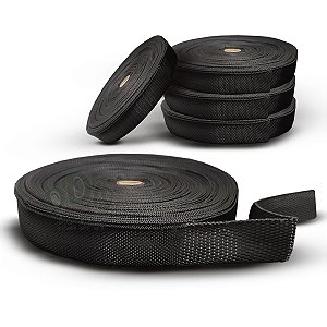 5 Rolos 50 Metros Fita Cd Reforçada 30mm Alça Bolsa Mochilas