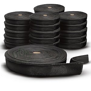 20 Rolos 50 Metros Fita Cd Reforçada 30mm Alça Bolsa Mochila