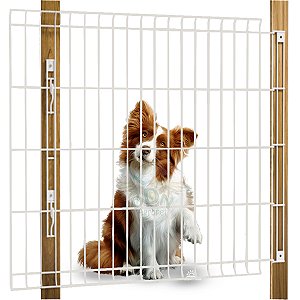 Portão Pet Proteção Segurança Cachorro Criança 80x70 Retrátil