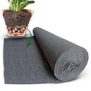 Manta Bidim Geotêxtil Drenagem Solo Vaso Jardim 10m² 10x1 Mt