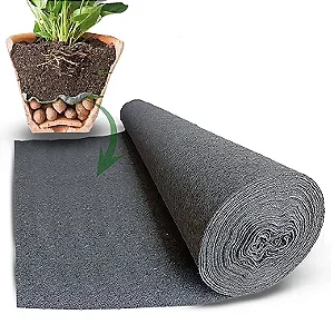 Manta Drenagem Vasos Plantas 1x1 Bidim Pedra Solo Jardim 1m²