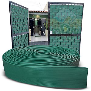 Protetor Privativo Fechamento Grade Portão Grama 50m (Verde)