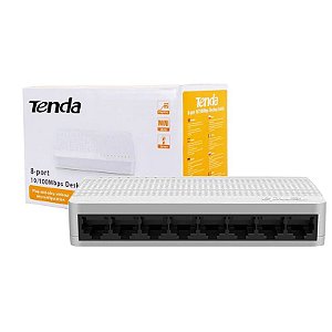 Switch de 8 Portas S108 Ethernet TENDA 10-100 Mbps